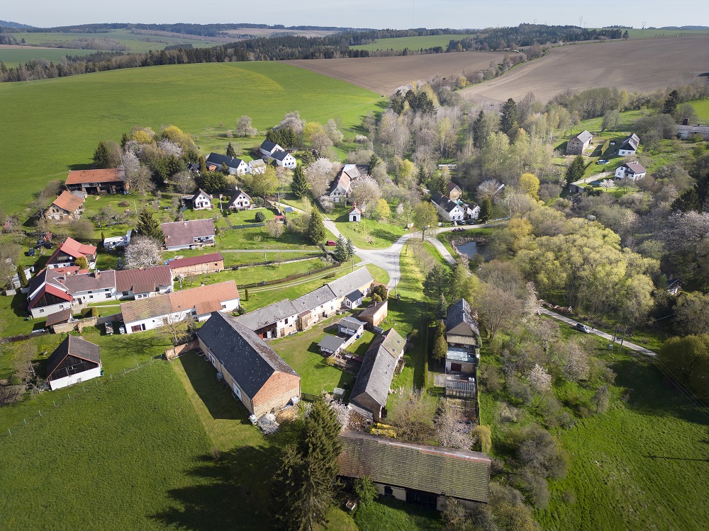 Kejšovice letecký pohled