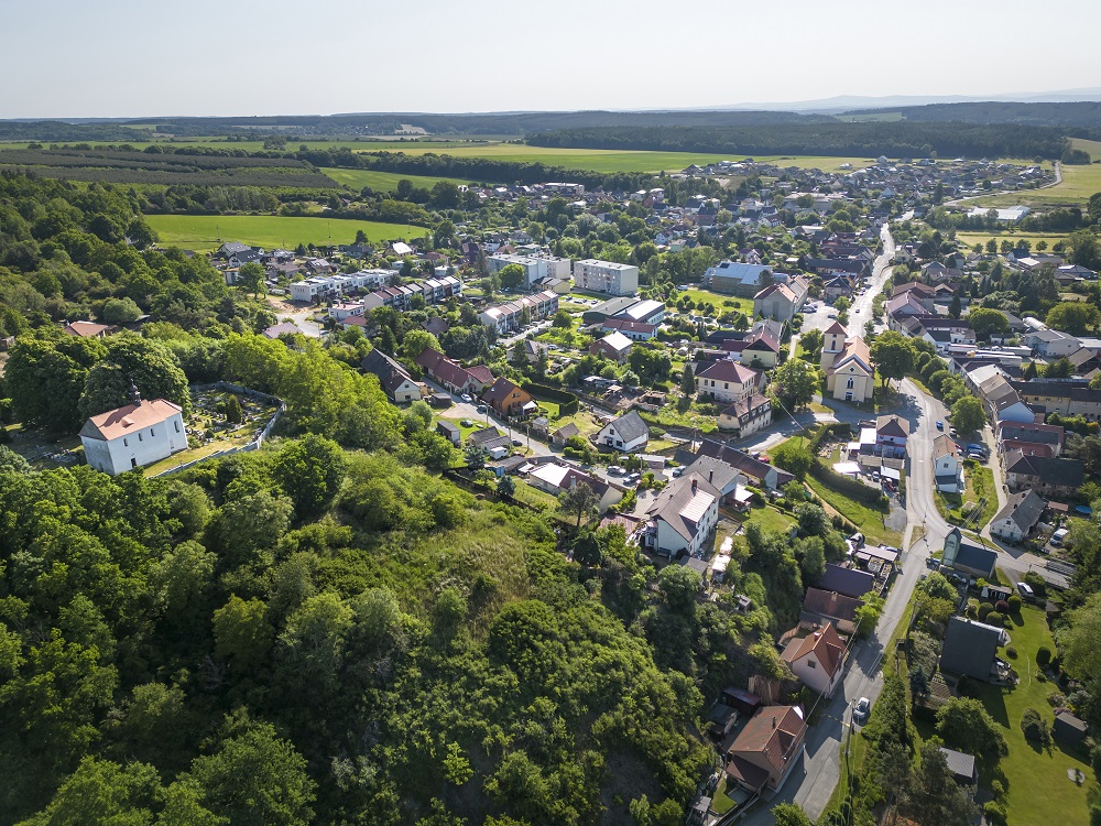 Všeruby letecký pohled